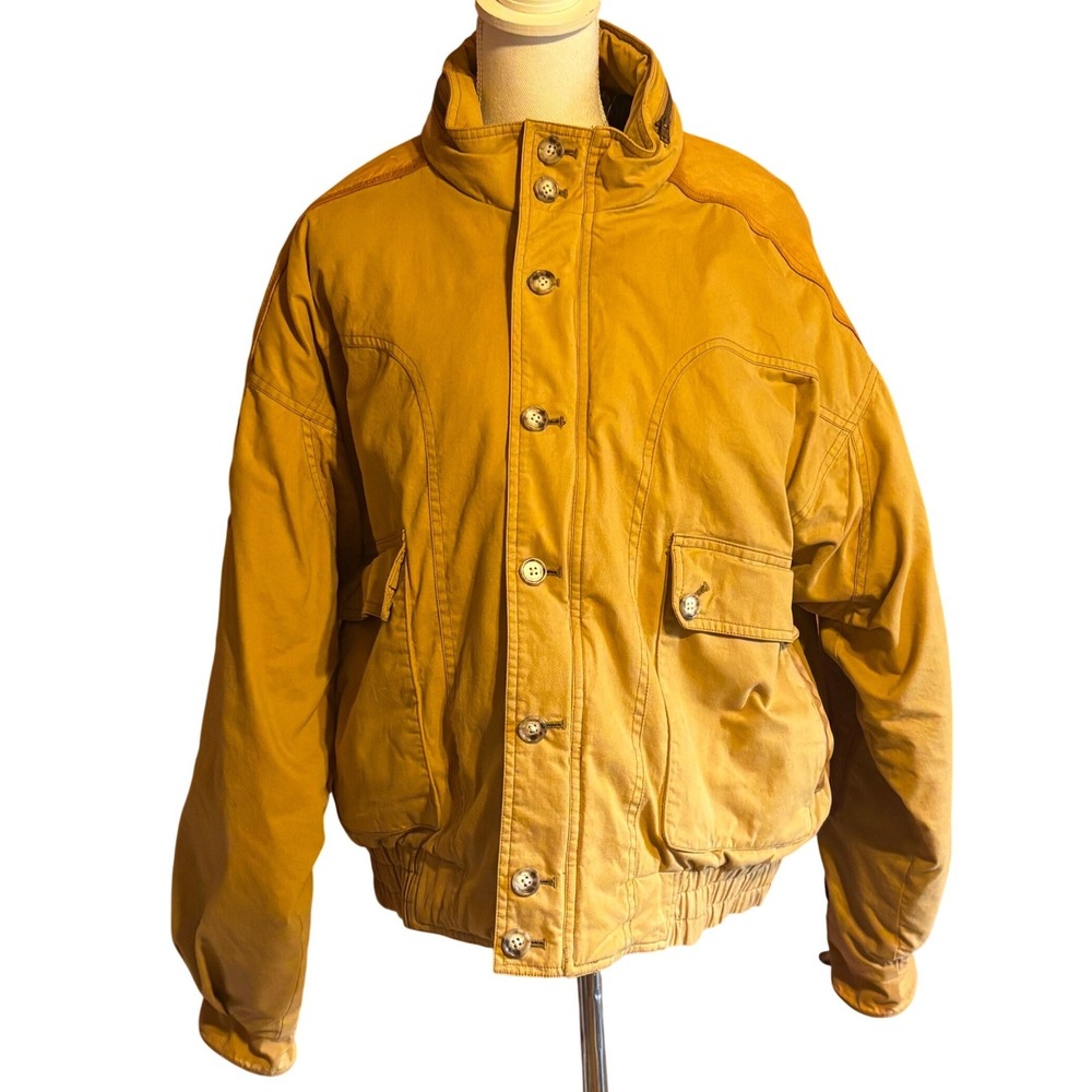 Vintage Willis & Geiger Gold Field Jacket Expedition Coat Bomber Jacket L